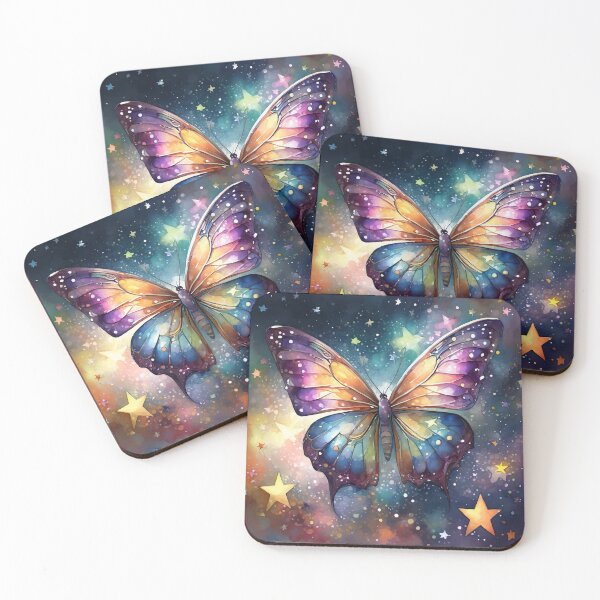 Item preview, butterfly in a sky of stars designed and sold by ilMONDOdiSERE.
