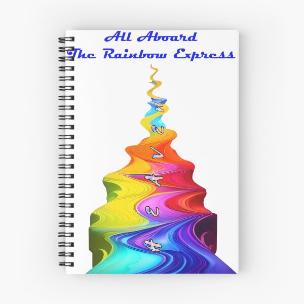 Item preview, Heaven Highway, All Aboard Rainbow Epress, Vivid Abstract designed and sold by Rhonda  Brown.
