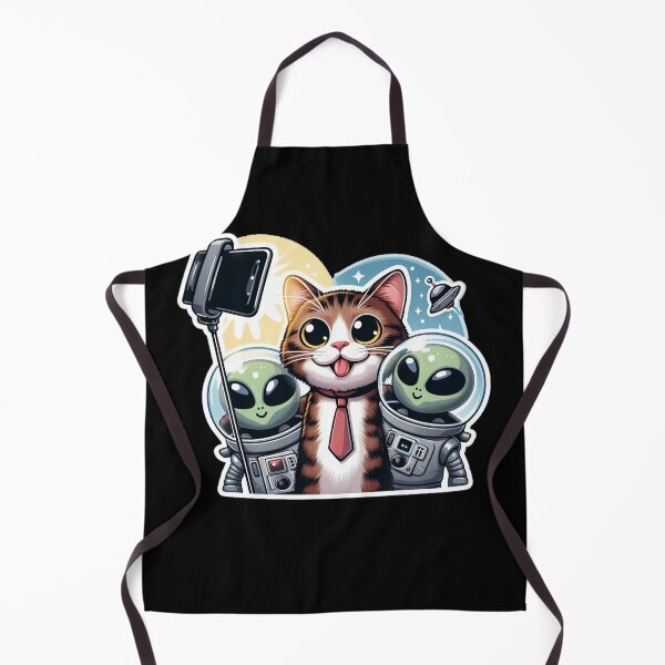 Item preview, Funny Cat Selfie Whit Aliens Cat Lover Ufo Spaceship Funny Aliens Gift designed and sold by SlocifieShop.