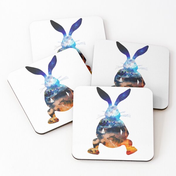 Item preview, Midnight Buddha Bunny /in White designed and sold by eXo-Designs.