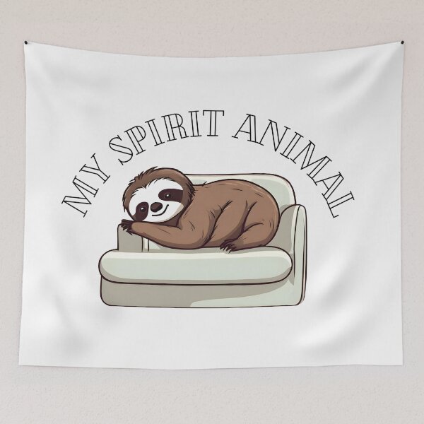Item preview, My Spirit Animal Sloth, sloth spirit, for sloth lovers,couch lovers, sleep lovers designed and sold by AnettPr.