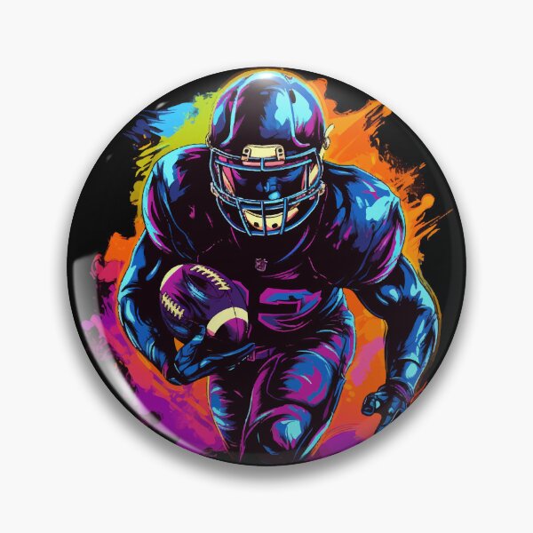 Item preview, American football player in art design, gift sport designed and sold by Andrea-Design.