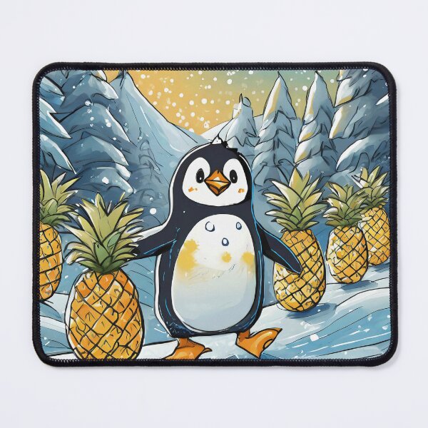 Item preview, Playful Penguin Pineapple Parade designed and sold by omerfdln34.