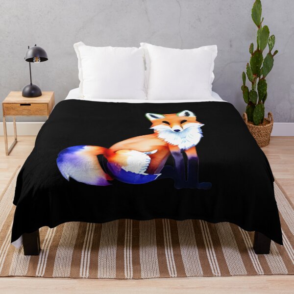 Item preview, Sitting Fox Watercolor designed and sold by worldofwhisper.