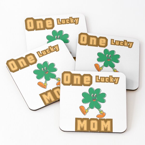 Item preview, One Lucky Mom,St Patricks Day designed and sold by winzostyle ⭐⭐⭐⭐⭐.