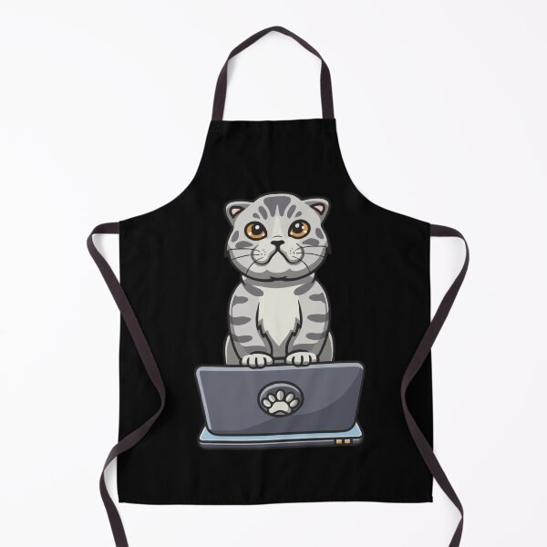 Item preview, Scottish Fold with laptop designed and sold by Blemenowo.