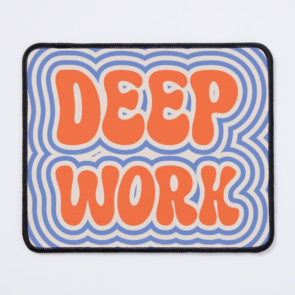 Item preview, deep work in a retro style design and colors.  designed and sold by ninjapineapple.