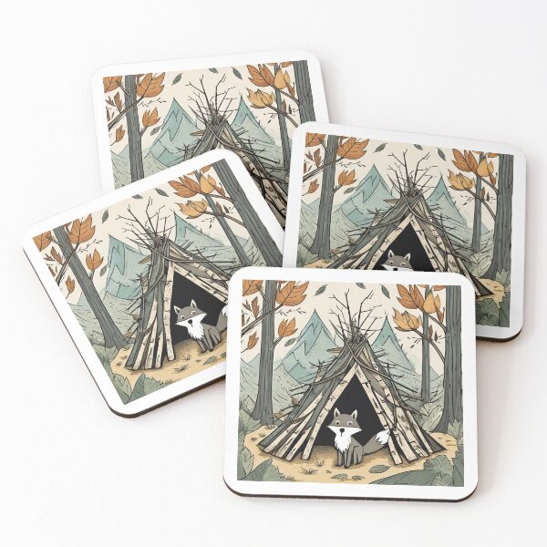 Item preview, Whimsical Wolf Whisker Wigwam designed and sold by omerfdln34.