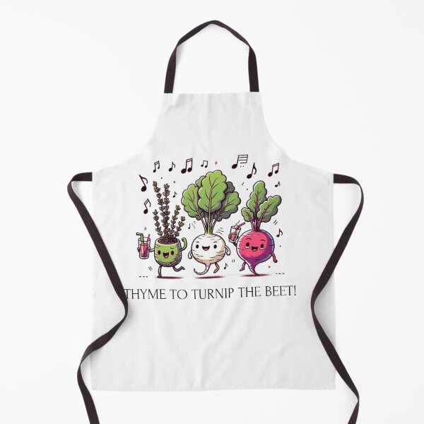 Item preview, Thyme To Turnip The Beet! Funny Gifts For Gardener or Plants Lover designed and sold by Klaudia Kruk.