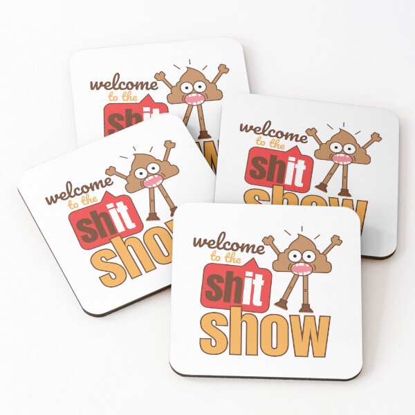 Item preview, Welcome to the shit show poop emoji face icon animation designed and sold by doseofwin.
