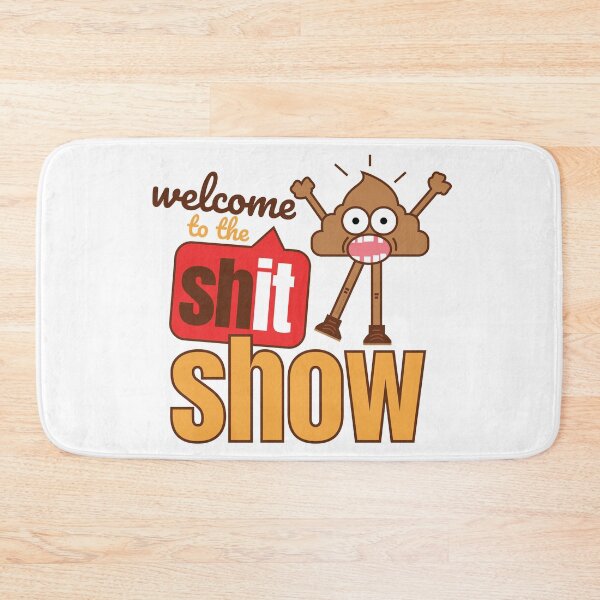 Item preview, Welcome to the shit show poop emoji face icon animation designed and sold by doseofwin.