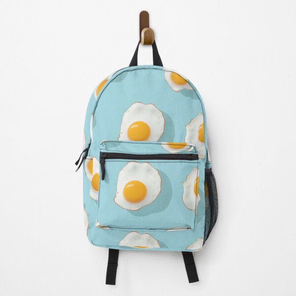 Item preview, Fried eggs on light blue background designed and sold by Zhaphiraccu.