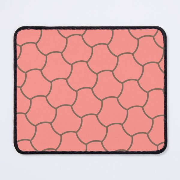 Item preview, Pink Geometric Symbols Brown Outline Repeat NeverEnding Textile designed and sold by Alchemy-A-La-G.