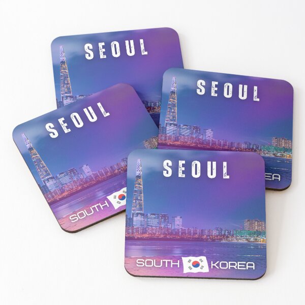 Item preview, Seoul South Korea with Beach and Tower designed and sold by Hyunnibear.