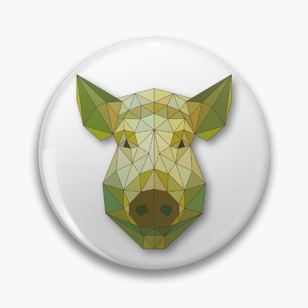 Item preview, Boar: Geometric Head Art designed and sold by ColorfulForest.