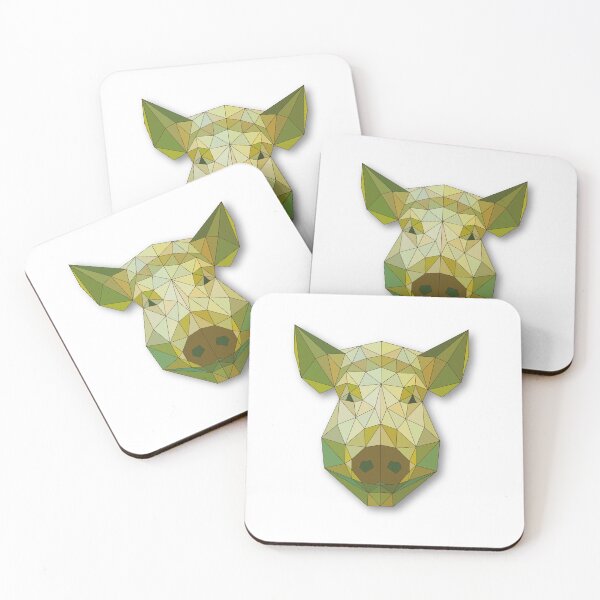 Item preview, Boar: Geometric Head Art designed and sold by ColorfulForest.