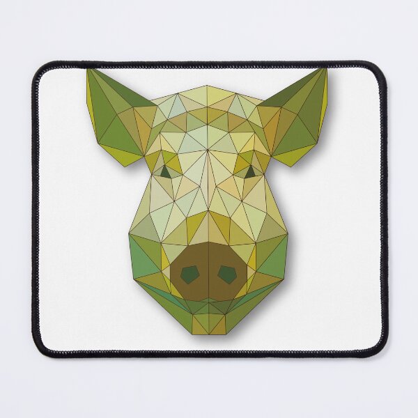 Item preview, Boar: Geometric Head Art designed and sold by ColorfulForest.