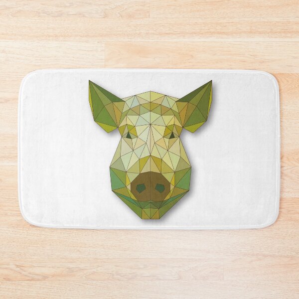 Item preview, Boar: Geometric Head Art designed and sold by ColorfulForest.