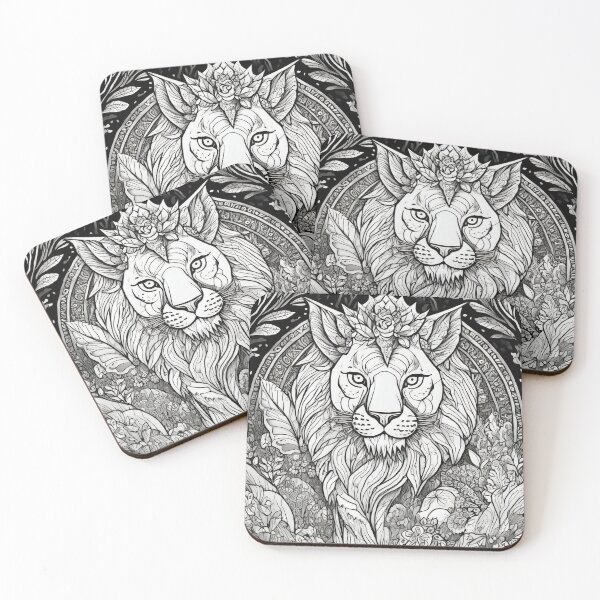 Item preview, lion in the forest designed and sold by ilMONDOdiSERE.