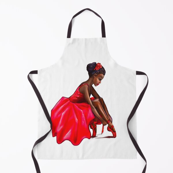 Item preview, Top 10 Best Dance gifts. Ballet Black ballerina with Afro hair Braids lacing pointe shoes - brown ballerina. designed and sold by Artonmytee.