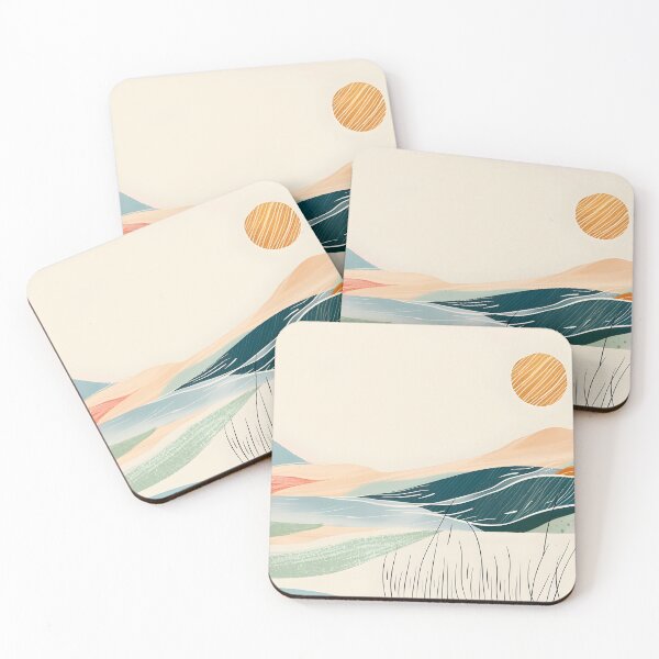 Item preview, Flowing water and hills sunset designed and sold by Wildflow Creations.