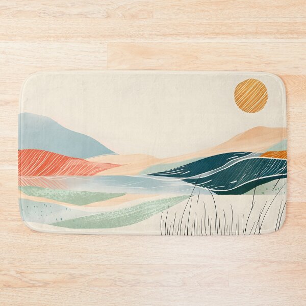 Item preview, Flowing water and hills sunset designed and sold by Wildflow Creations.