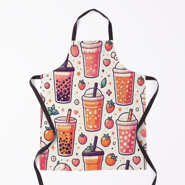 Item preview, Bubble Tea Pattern, cute kawaii designed and sold by asbno19.