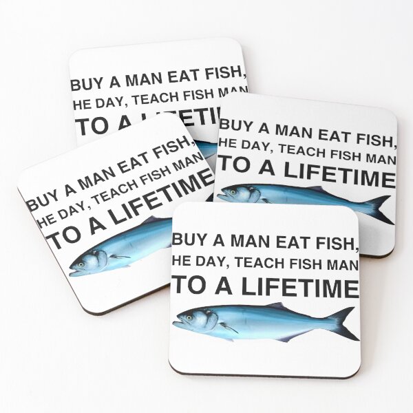 Item preview, Buy A Man Eat Fish designed and sold by QuantumSquare.