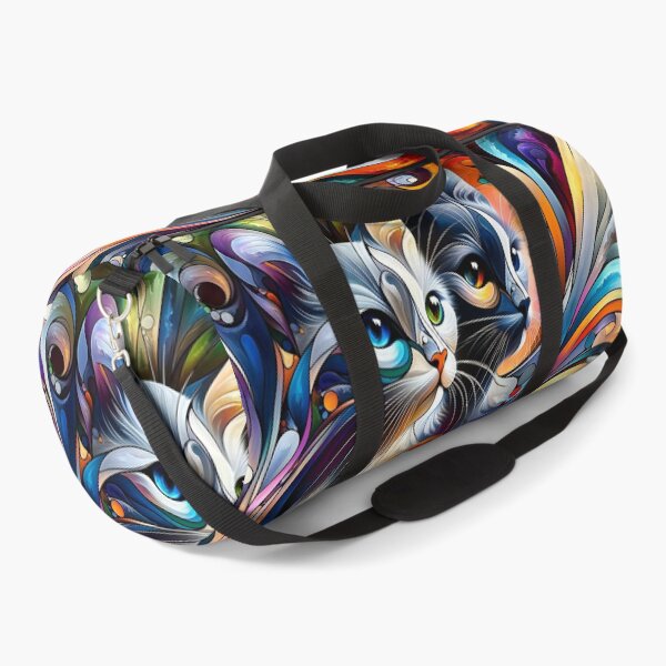 Item preview, Whimsical Whiskers Abstract Portraits of Feline Elegance designed and sold by ArtComixHaven.