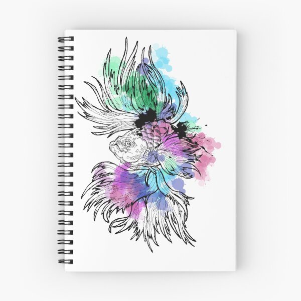 Item preview, Betta fish watercolour  designed and sold by AderynValentine.