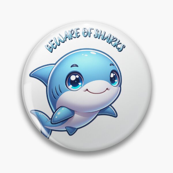 Item preview, Adorable & Cute Shark Billy designed and sold by AnalajiaDesigns.