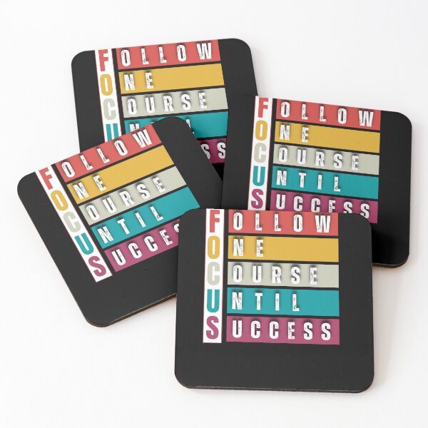 Item preview, Focus Follow One Course Until Success focus quote positive  designed and sold by Adventure paradise ⭐⭐⭐⭐⭐.