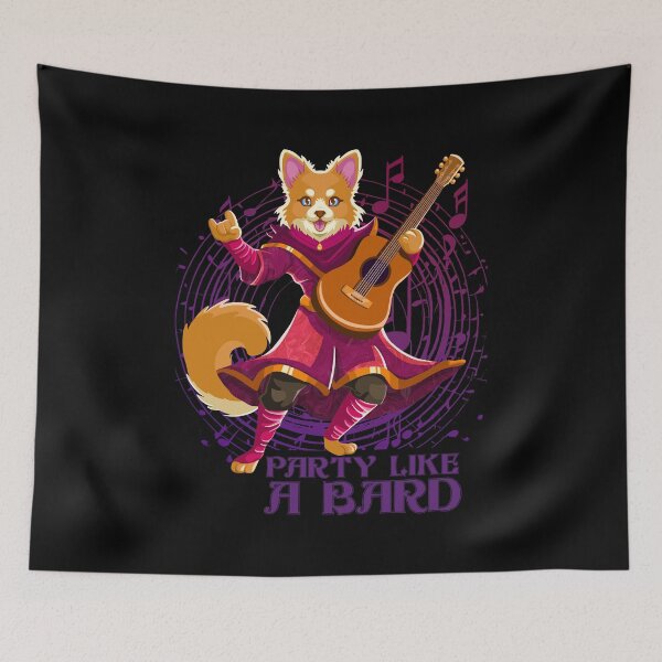 Item preview, Party Like a Bard Dog designed and sold by Geobat.
