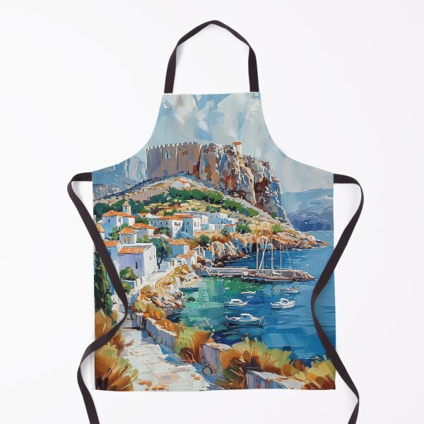 Item preview, Azure Retreat: Acropolis of Lindos View designed and sold by smartart42.