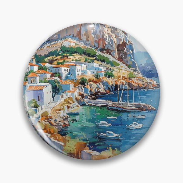 Item preview, Azure Retreat: Acropolis of Lindos View designed and sold by smartart42.