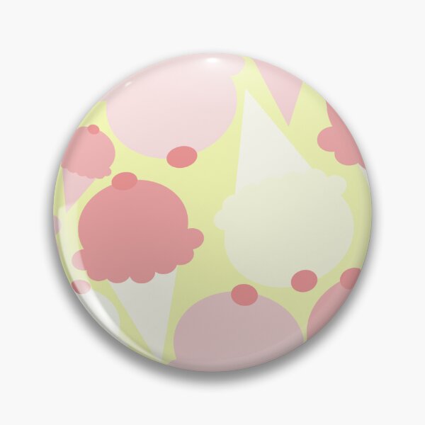 Item preview, Yellow and Pink Ice Cream Cones, Abstract, pink, beige, yellow and chocolate designed and sold by FourAcreFarm.