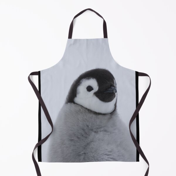 Item preview, Cute Emperor Penguin Chick 1 (Black Background) designed and sold by SBPenguins.