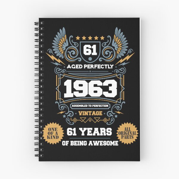 Item preview, Vintage Aged Perfectly Awesome Since 1963 Legend, Limited Edition, 61th Birthday, Assembled to perfection, Legend is Born, 61 years of being awesome, All original parts designed and sold by DjenShop.