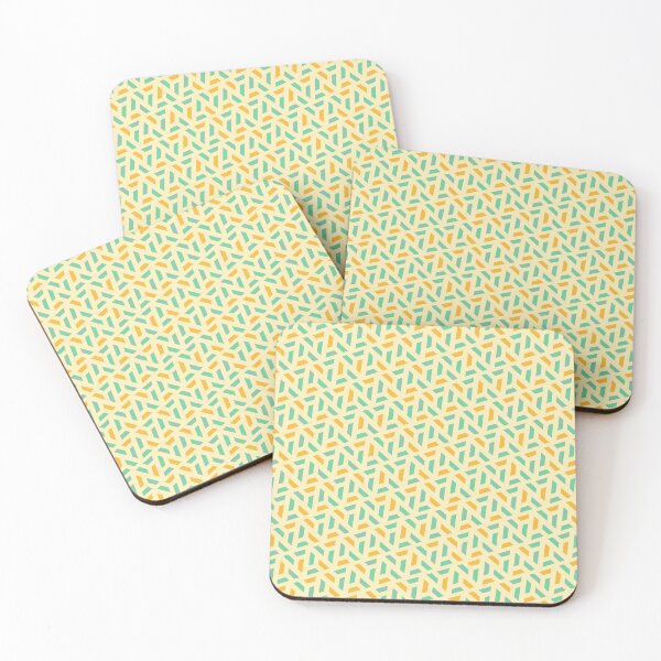 Item preview, Yellow Green & Orange Broken Dashed Triangles Boundless Decor designed and sold by Alchemy-A-La-G.