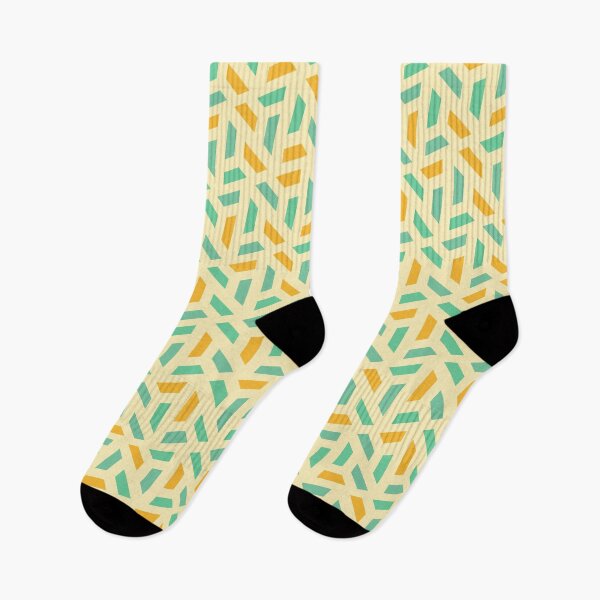 Item preview, Yellow Green & Orange Broken Dashed Triangles Boundless Decor designed and sold by Alchemy-A-La-G.