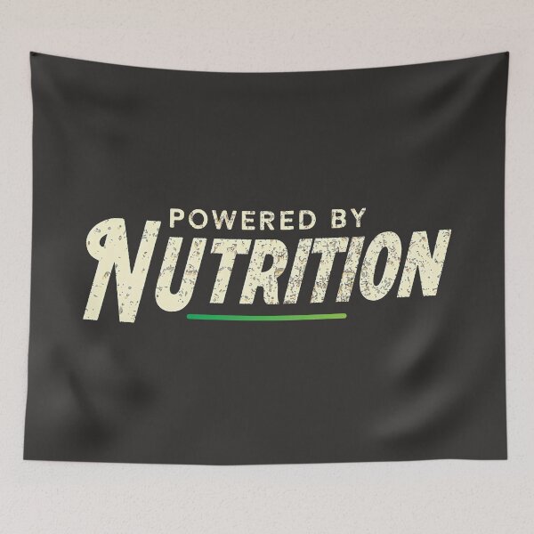 Item preview, Powered By Nutrition Simple Text Design Healthy Eating  designed and sold by HowToCanadian.