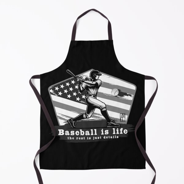 Item preview, USA - American BASEBALL - Baseball is life, the rest is just details - bw designed and sold by ArtProjectShop.