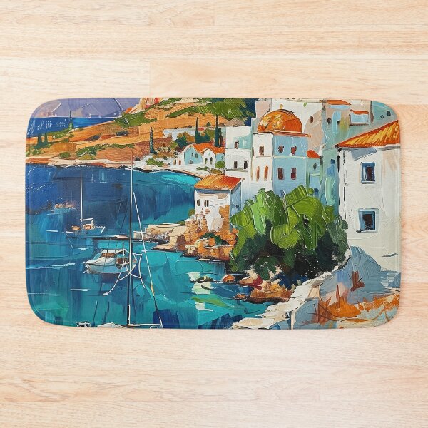 Item preview, Lighthouse Beacon: Lindos Harbor Panorama designed and sold by smartart42.