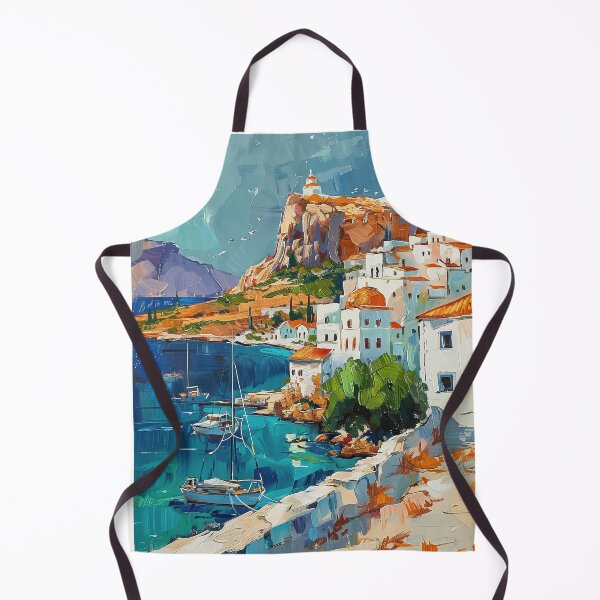 Item preview, Lighthouse Beacon: Lindos Harbor Panorama designed and sold by smartart42.