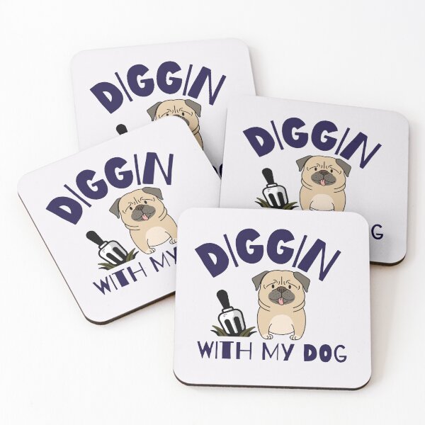 Item preview, digging in the garden with my dog.  designed and sold by ninjapineapple.
