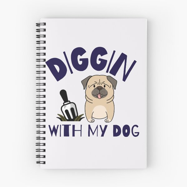 Item preview, digging in the garden with my dog.  designed and sold by ninjapineapple.