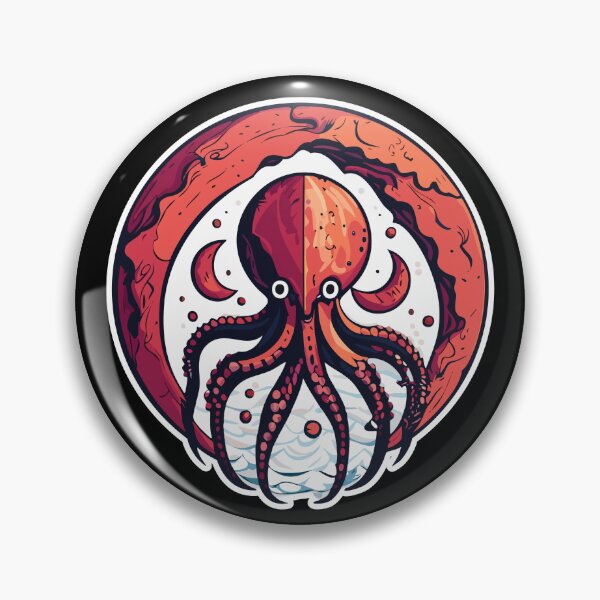 Item preview, Octopus - Blood Moon Cycle designed and sold by QALYX DESIGN.