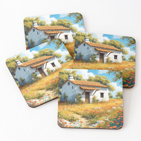 Item preview, Country Cottage Charm and wild poppies designed and sold by iguananick.