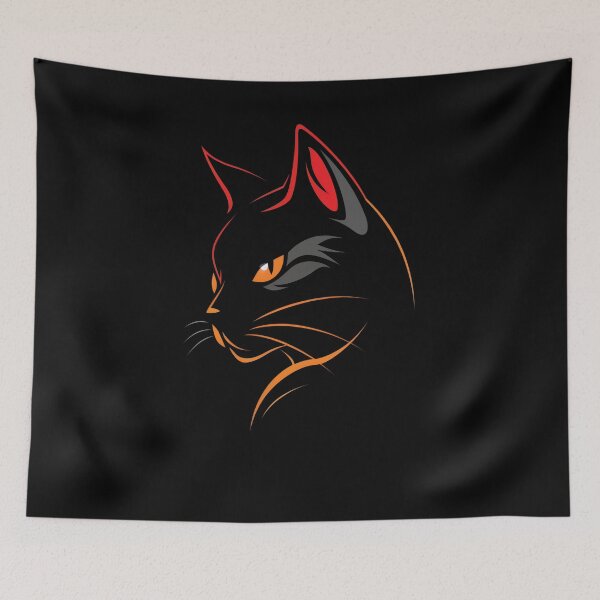 Item preview, Black Cat Logo 4 no text on  designed and sold by TomVtX.