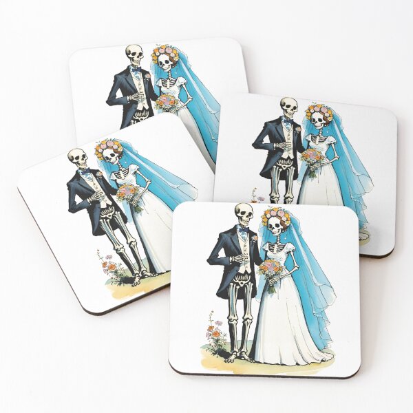 Item preview, Eternal Love's Skeleton: Skeleton Wedding designed and sold by Tw1nsAIArt.